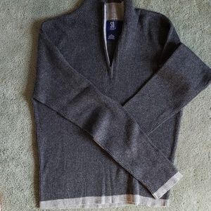 EUC SO GSJC Sz XL gray 1/4 top zipper sweater